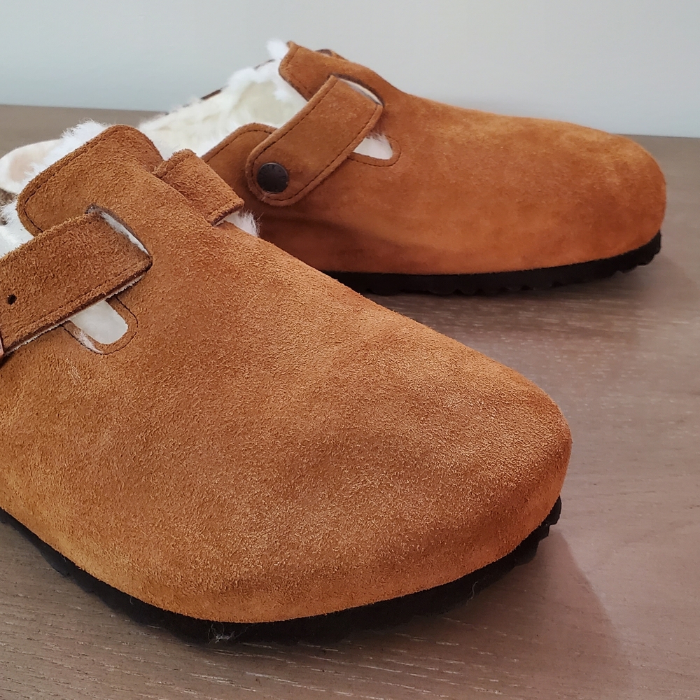 Birkenstock Adult Boston Clog Shearling - Mink